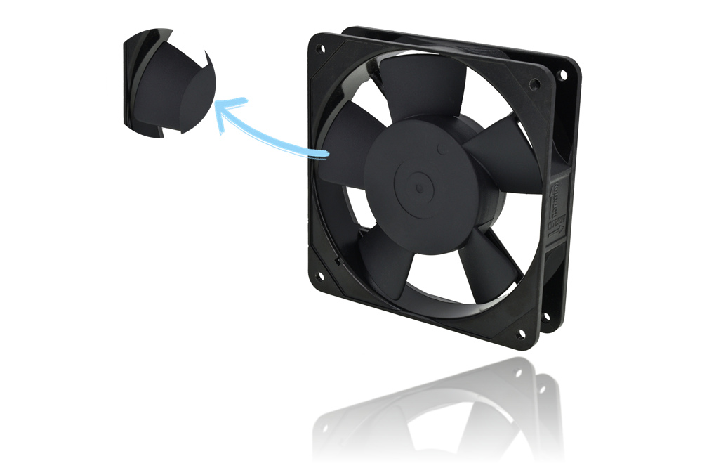 plastic blades silent exhaust axial cooling fan