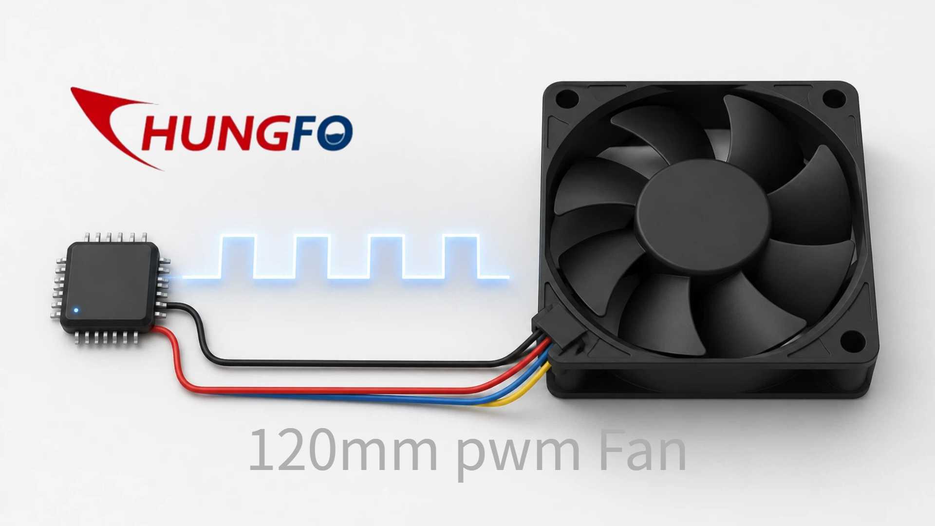 Comment les signaux de modulation de largeur d'impulsion (PWM) régulent-ils un ventilateur CC sans balais 12 V ?