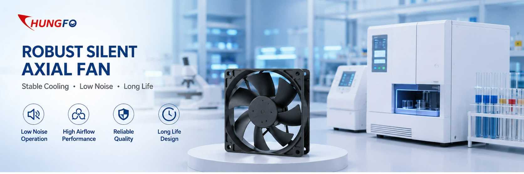Pourquoi un ventilateur axial silencieux et robuste est-il absolument nécessaire pour les équipements de laboratoire haut de gamme ?