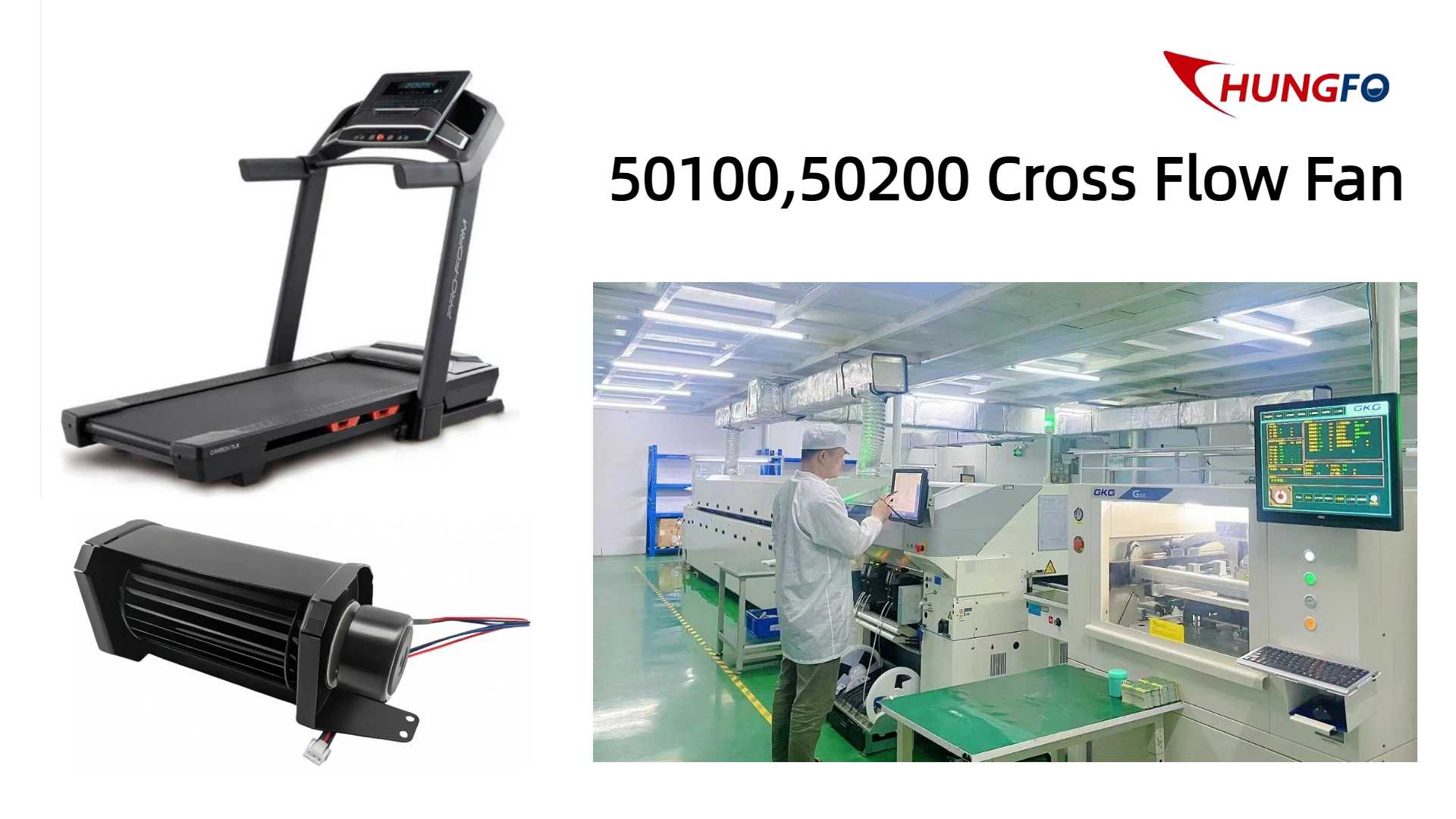 Étude de cas de coopération entre China Chungfo Fan et un fabricant de tapis roulants de renom